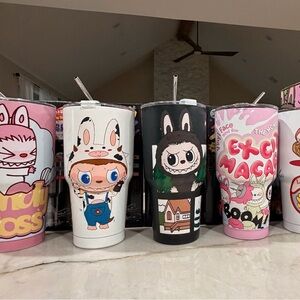 5 different NIB Labubu Tumblers (sold separately)